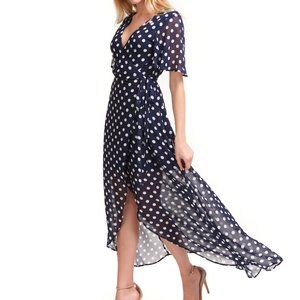 Show Me Your Mumu Wrap Polka Dot Dress